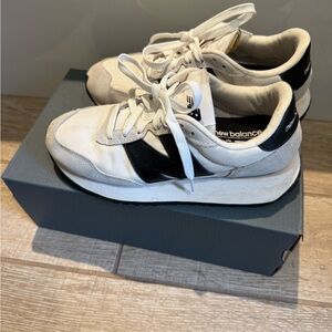 New Balance Women’s Cream and Black Sneakers